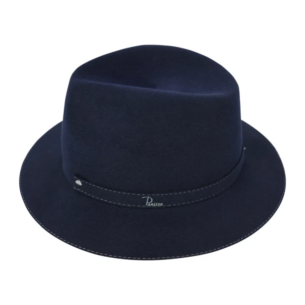 Panizza Fedora Felt Hoed | Amiata Marine | www.pietkoopmans.nl