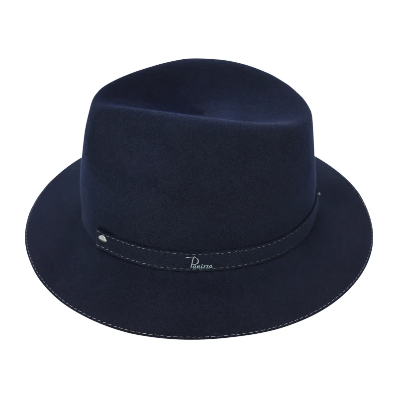 Panizza Fedora Felt Hoed | Amiata Marine | www.pietkoopmans.nl