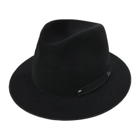Panizza Fedora Felt Hoed | Amiata Zwart