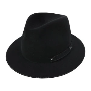 Panizza Fedora Felt Hoed | Amiata Zwart