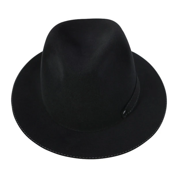 Panizza Fedora Felt Hoed | Amiata Zwart | www.pietkoopmans.nl