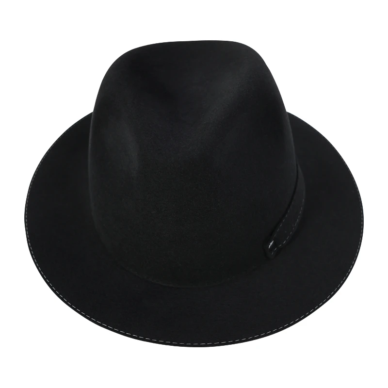 Panizza Fedora Felt Hoed | Amiata Zwart | www.pietkoopmans.nl