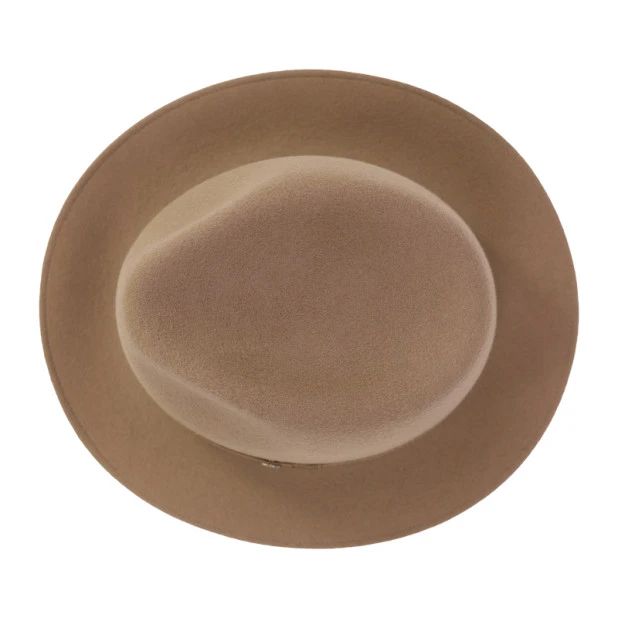 Panizza Fedora Wolvilt Hoed | Camel | www.pietkoopmans.nl