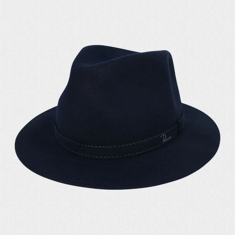 Panizza Luxe Fedora Wolvilt Hoed | Donkerblauw | www.pietkoopmans.nl