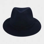 Panizza Luxe Fedora Wolvilt Hoed | Donkerblauw | www.pietkoopmans.nl