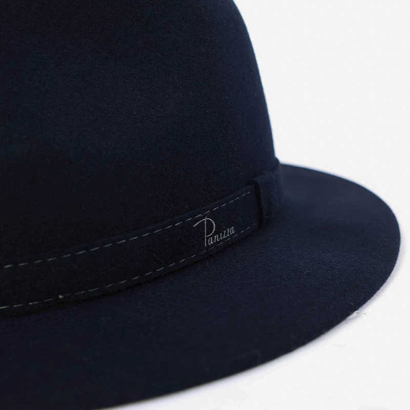 Panizza Luxe Fedora Wolvilt Hoed | Donkerblauw | www.pietkoopmans.nl