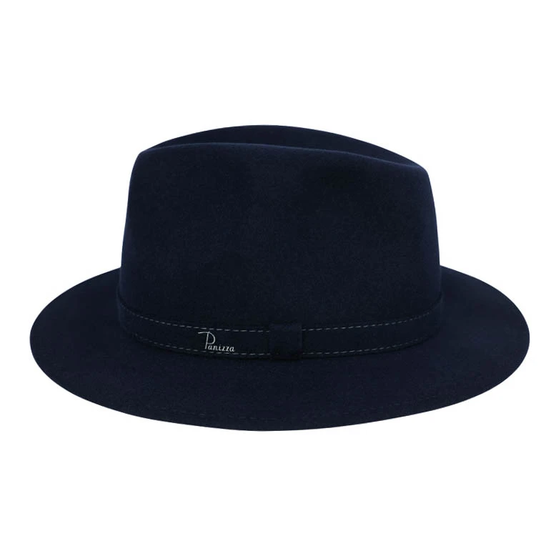 Panizza Luxe Fedora Wolvilt Hoed | Donkerblauw | www.pietkoopmans.nl