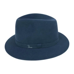 Panizza Luxe Fedora Wolvilt Hoed | Indigo
