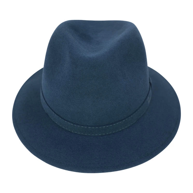 Panizza Luxe Fedora Wolvilt Hoed | Indigo | www.pietkoopmans.nl