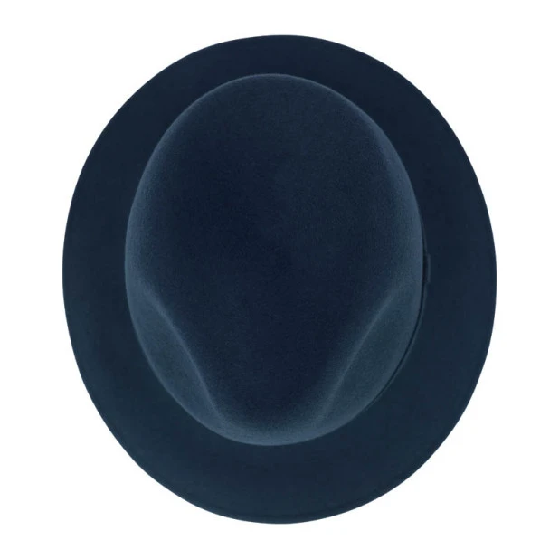 Panizza Luxe Fedora Wolvilt Hoed | Indigo | www.pietkoopmans.nl