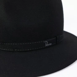 Panizza Luxe Fedora Wolvilt Hoed | Noir