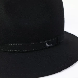 Panizza Luxe Fedora Wolvilt Hoed | Noir