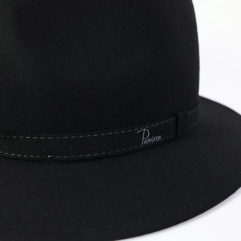 Panizza Luxe Fedora Wolvilt Hoed | Noir | www.pietkoopmans.nl