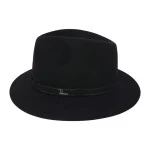 Panizza Luxe Fedora Wolvilt Hoed | Noir | www.pietkoopmans.nl
