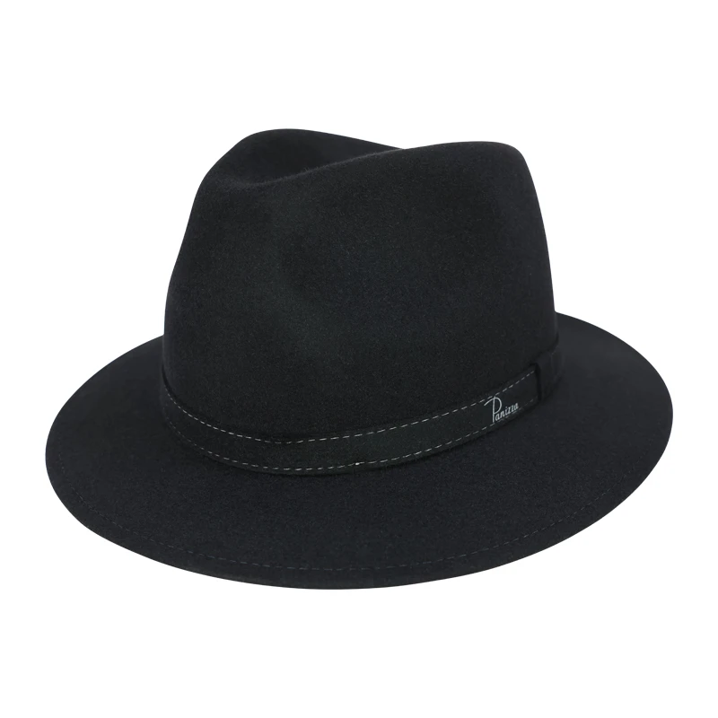 Panizza Luxe Fedora Wolvilt Hoed | Noir | www.pietkoopmans.nl