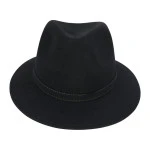 Panizza Luxe Fedora Wolvilt Hoed | Noir | www.pietkoopmans.nl