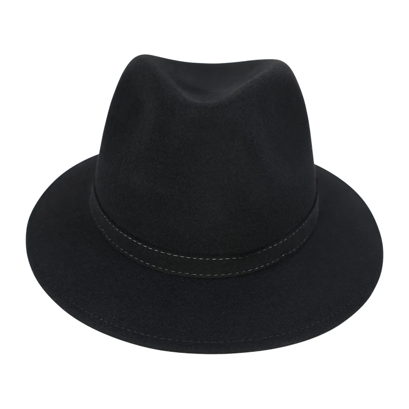Panizza Luxe Fedora Wolvilt Hoed | Noir | www.pietkoopmans.nl