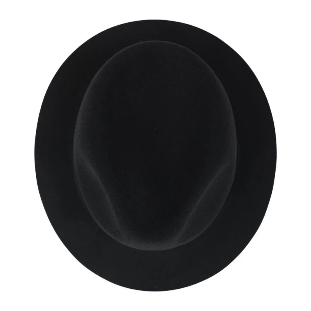 Panizza Luxe Fedora Wolvilt Hoed | Noir | www.pietkoopmans.nl