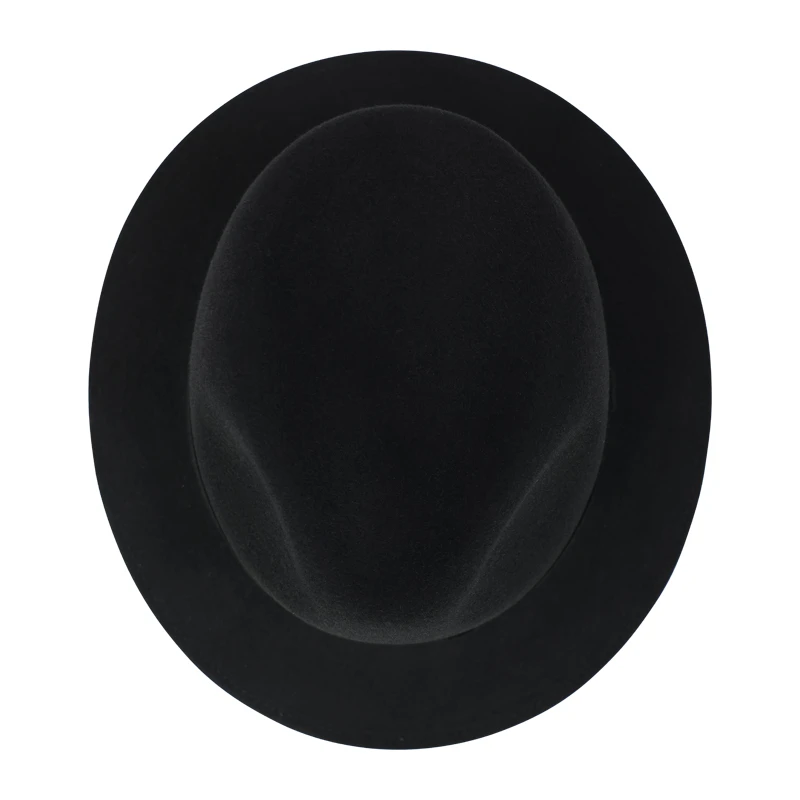 Panizza Luxe Fedora Wolvilt Hoed | Noir | www.pietkoopmans.nl