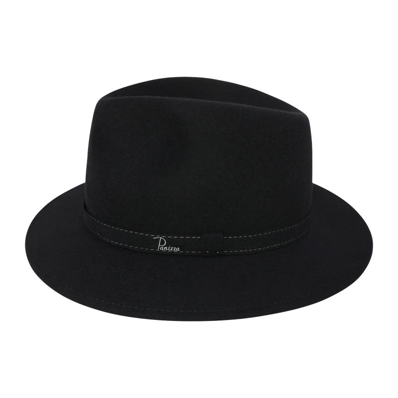 Panizza Luxe Fedora Wolvilt Hoed | Noir | www.pietkoopmans.nl