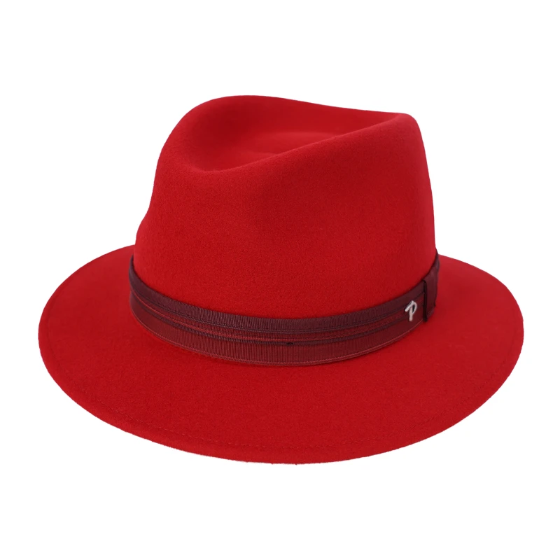 Panizza Potenza Felt Hoed | Rood | www.pietkoopmans.nl