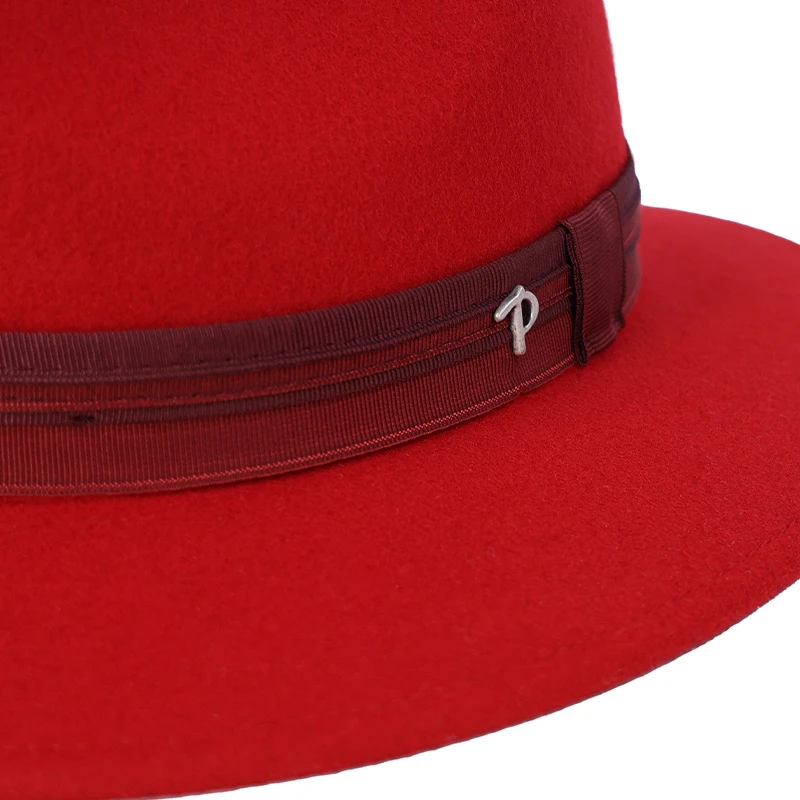 Panizza Potenza Felt Hoed | Rood | www.pietkoopmans.nl