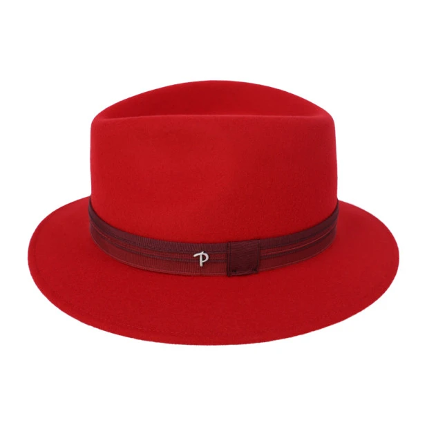 Panizza Potenza Felt Hoed | Rood | www.pietkoopmans.nl