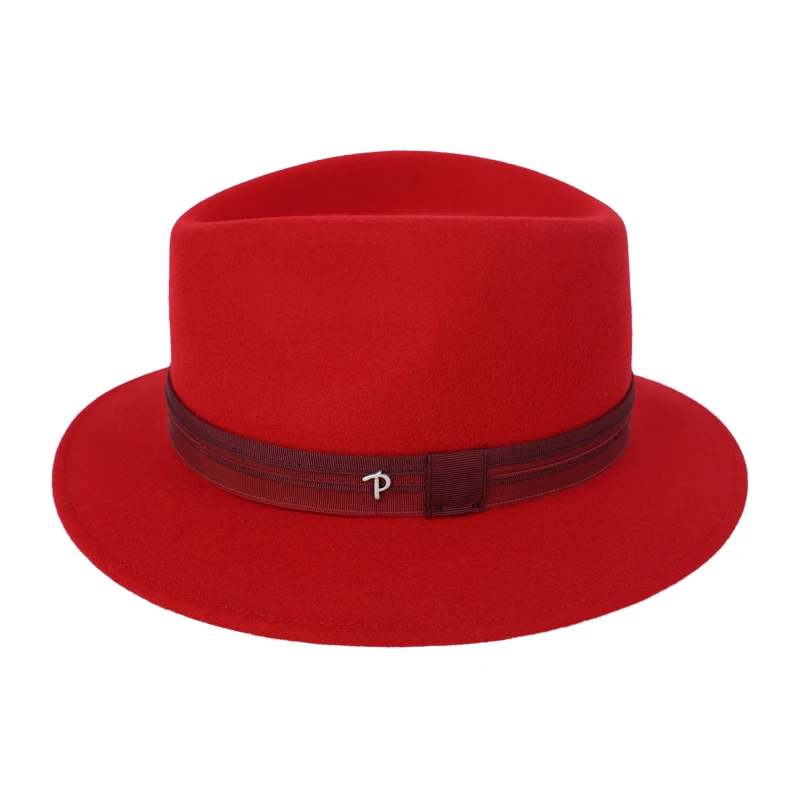Panizza Potenza Felt Hoed | Rood | www.pietkoopmans.nl