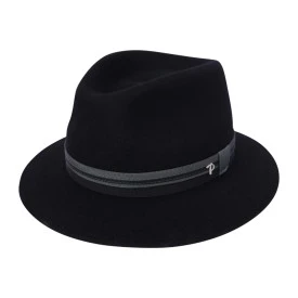 Panizza Potenza Felt Hoed | Zwart