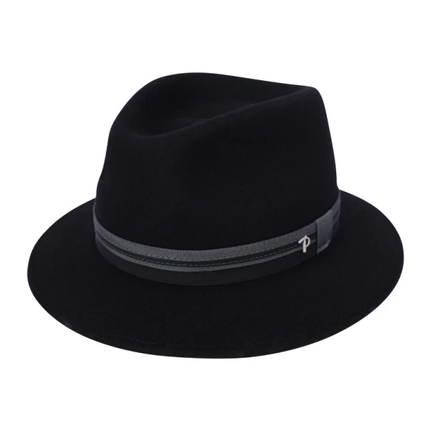 Panizza Potenza Felt Hoed | Zwart | www.pietkoopmans.nl