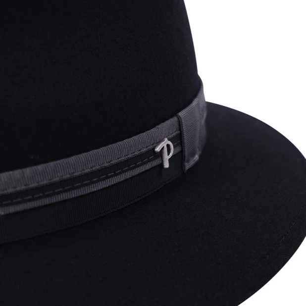 Panizza Potenza Felt Hoed | Zwart | www.pietkoopmans.nl