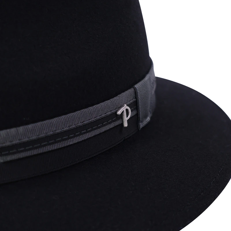 Panizza Potenza Felt Hoed | Zwart | www.pietkoopmans.nl