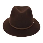 Panizza Fedora Wolvilt Hoed | Brown | www.pietkoopmans.nl