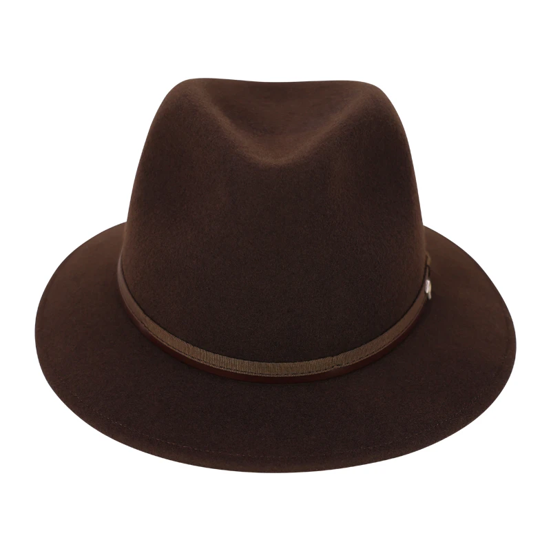 Panizza Fedora Wolvilt Hoed | Brown | www.pietkoopmans.nl