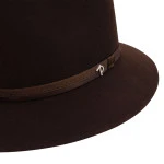 Panizza Fedora Wolvilt Hoed | Brown | www.pietkoopmans.nl