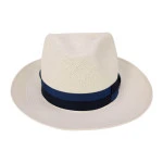 Panizza Panama Hoed | Blue Stripe Band | www.pietkoopmans.nl