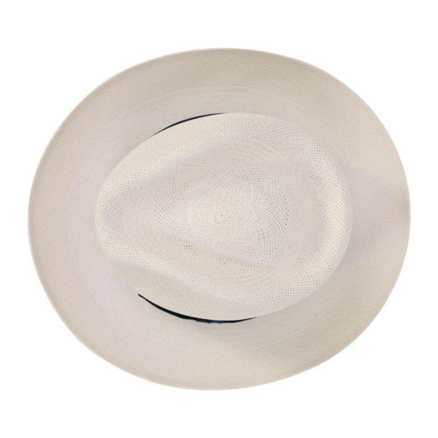Panizza Panama Hoed | Blue Stripe Band | www.pietkoopmans.nl