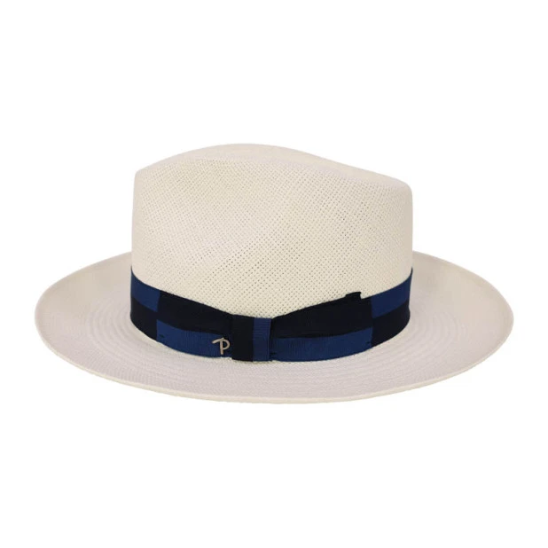 Panizza Panama Hoed | Blue Stripe Band | www.pietkoopmans.nl