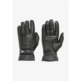 Pearlwood Hertenleer Handschoen | Zwart