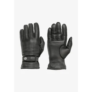 Pearlwood Hertenleer Handschoen | Zwart
