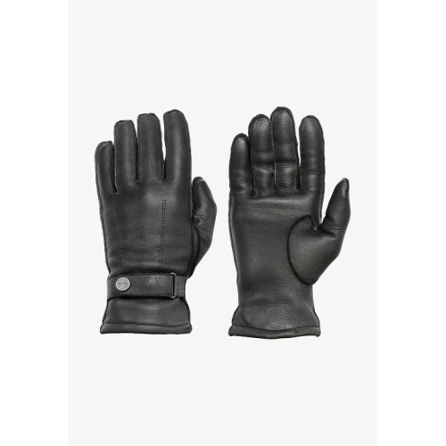 Pearlwood Hertenleer Handschoen | Zwart | www.pietkoopmans.nl