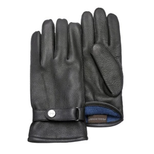 Pearlwood Hertenleer Handschoen | Zwart