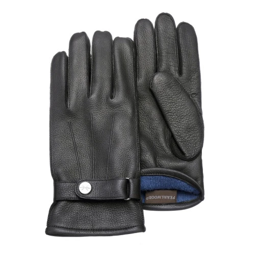 Pearlwood Hertenleer Handschoen | Zwart | www.pietkoopmans.nl