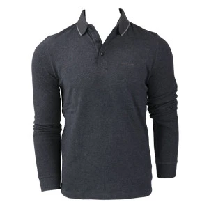 Pierre Cardin Polo Lange Mouwen | Grijs