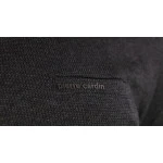 Pierre Cardin Polo Lange Mouwen | Antraciet Zwart Print | www.pietkoopmans.nl