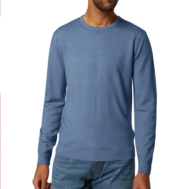 Pierre Cardin Trui Merino Wol | Lichtblauw | www.pietkoopmans.nl