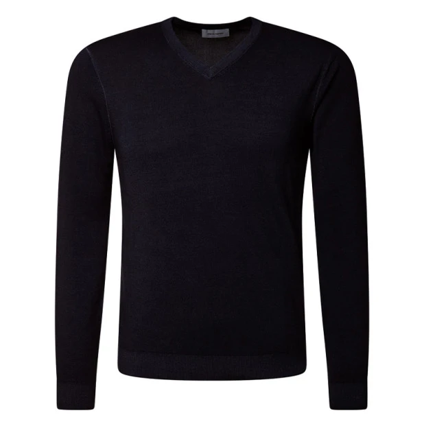 Pierre Cardin Trui Merino Wol | Marine | www.pietkoopmans.nl