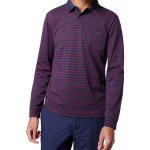 Pierre Cardin Polo Lange Mouwen | Warm Rood Gestreept | www.pietkoopmans.nl