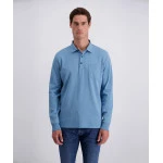 Pierre Cardin Polo Lange Mouw | Blauw | www.pietkoopmans.nl
