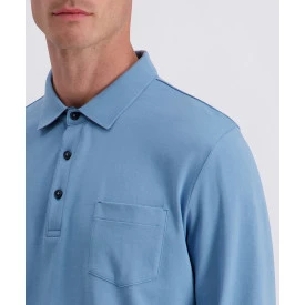 Pierre Cardin Polo Lange Mouw | Blauw